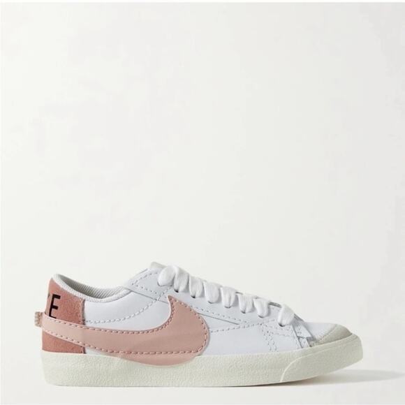 Nike Shoes - Nike Blazer Low 77 Jumbo Sneakers in White Pink Oxford